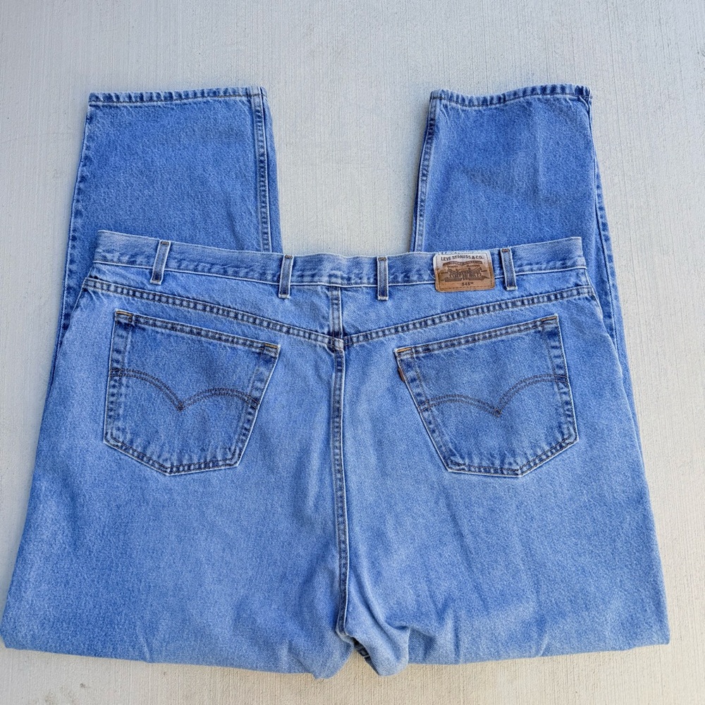 Vtg 90s Levi's 545 Loose Fit Jeans Mens 48x32 Made in Mexico June 1999 LightWash